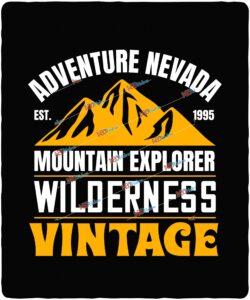 adventure nevada est.1995 mountain explorer wilderness vintage