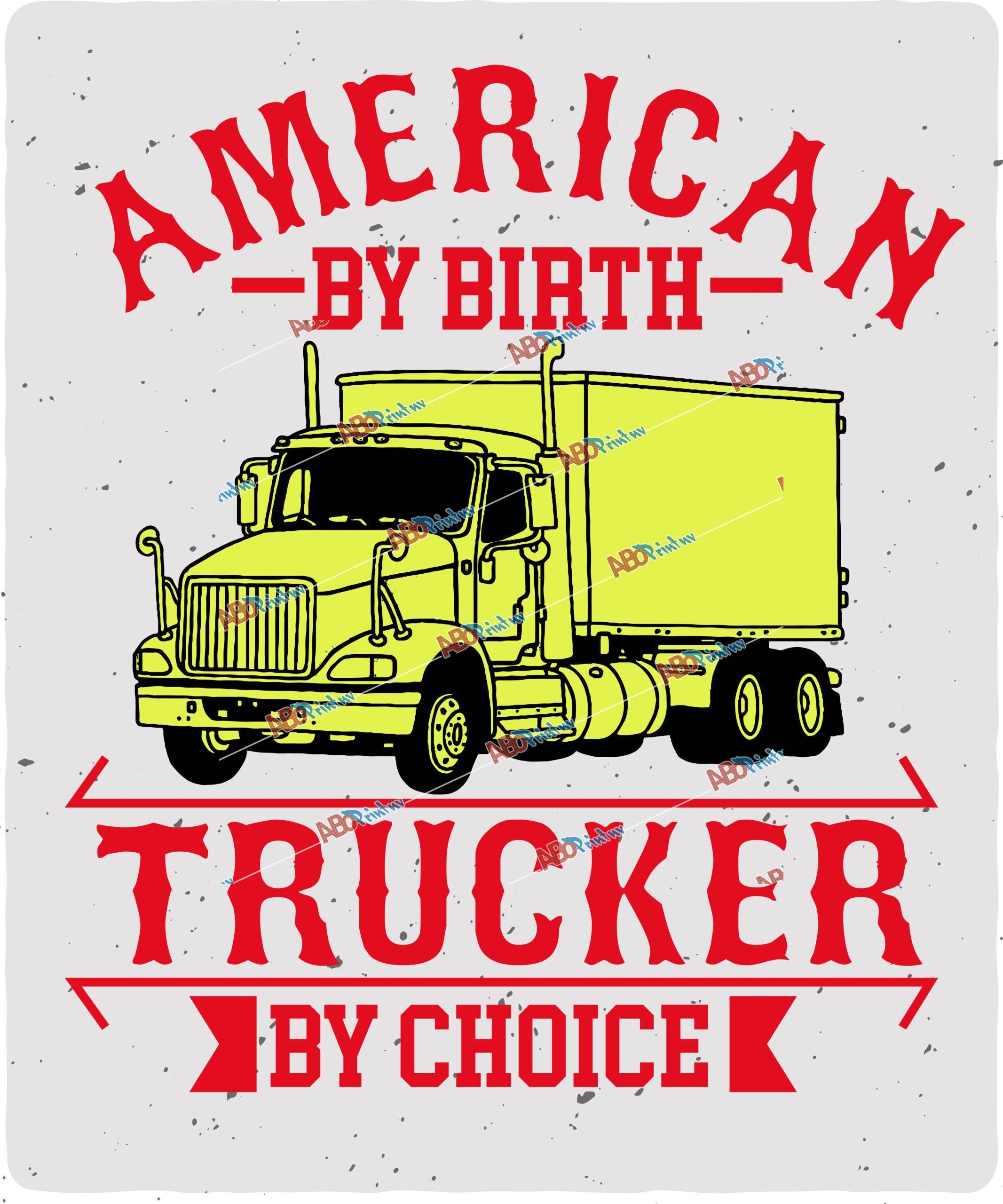 Proud american trucker