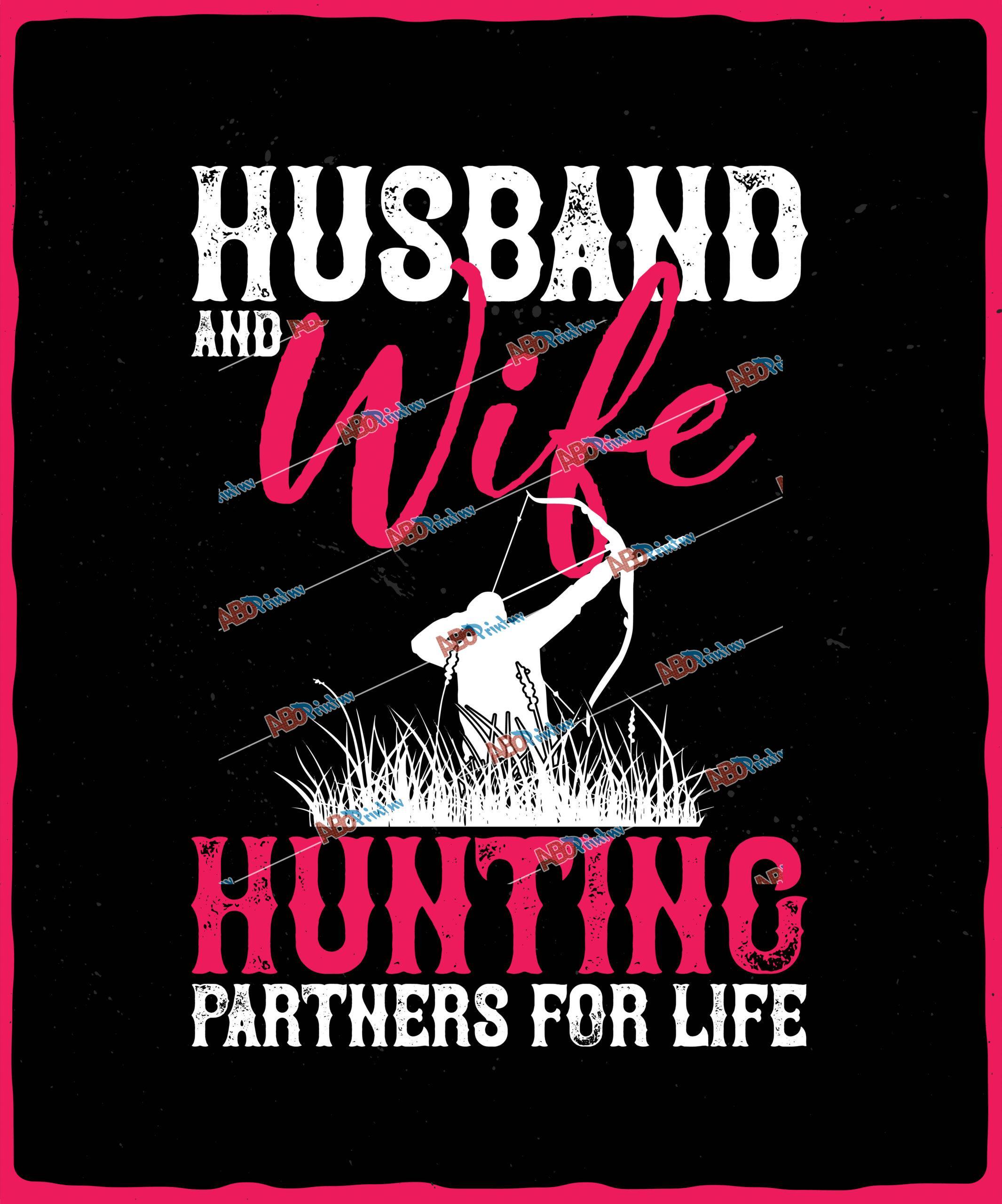 Husband and wife hunting partner