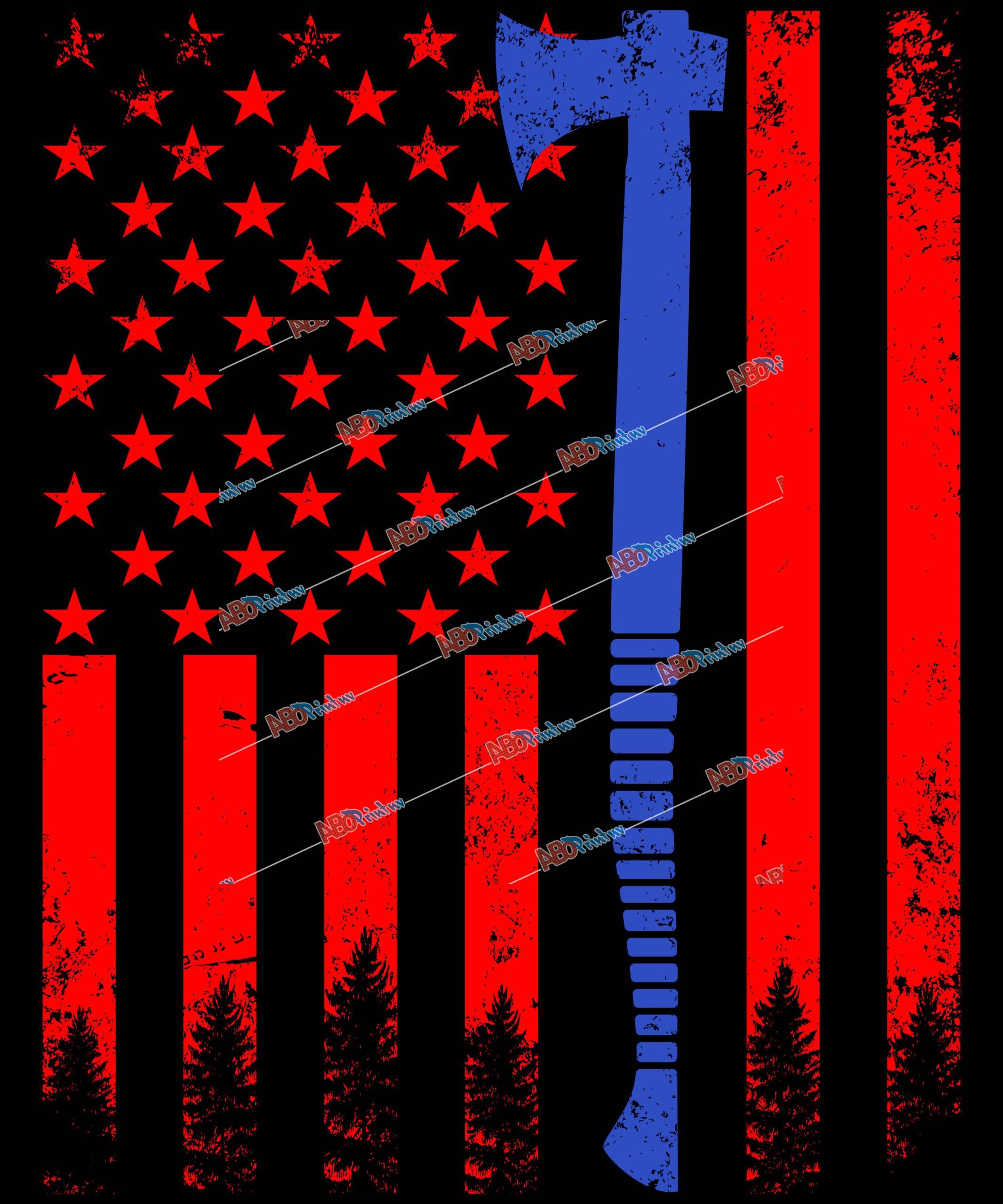Lumberjack Logger Woodworker Carpenter Vintages Retro USA Flag.jpg