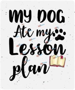 My dog ate my lesson plan