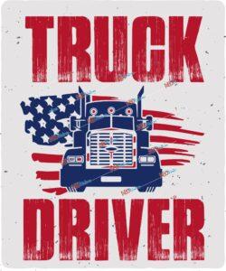 Proud american trucker